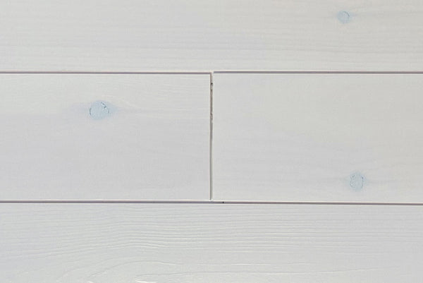 白樺風ビンテージホワイト　title「勇」 White Pine Nickel Gap Pre-finished - Whitewash - Homestead Timbers