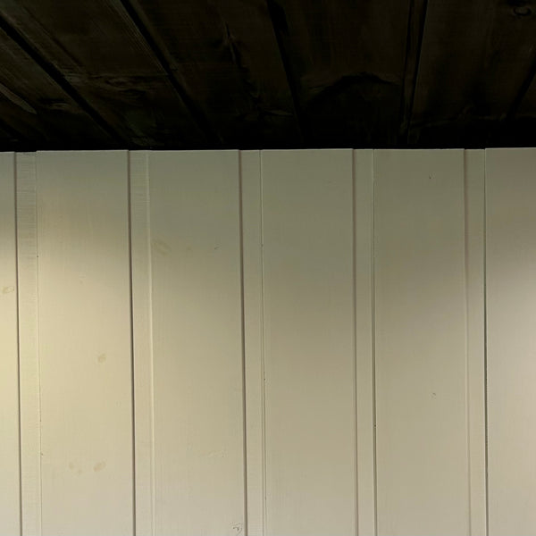 1" x 10" Pine Channel Rustic in an office at Homestead Timbers