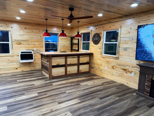 White Pine T&G Paneling Pre-finished - Bluestain
