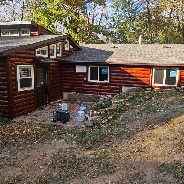 White Pine Log Siding