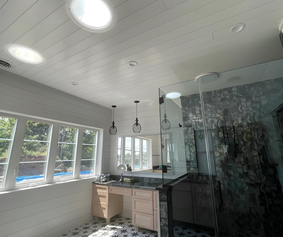White Pine Nickel Gap Pre-finished - Arctic White - Homestead Timbers