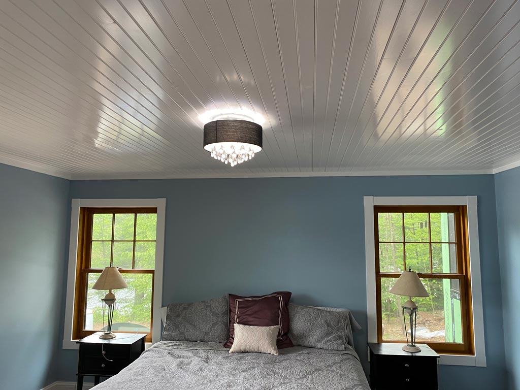 White Pine Nickel Gap Pre-finished - Arctic White - Homestead Timbers