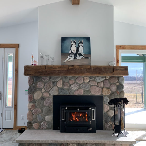 Reclaimed Barn Beam Mantels and Posts