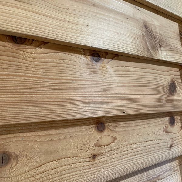 Sample of Beveled Cedar Siding.