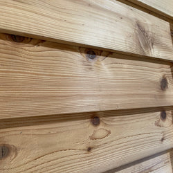 Sample of Beveled Cedar Siding.