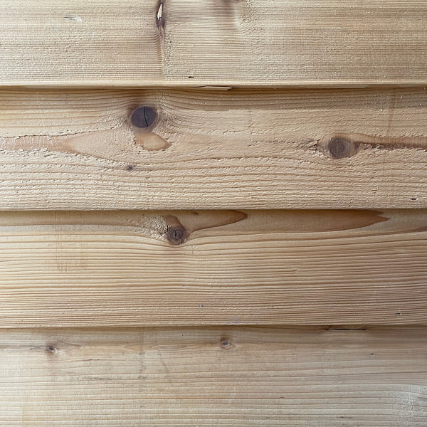 Sample of beveled cedar siding.