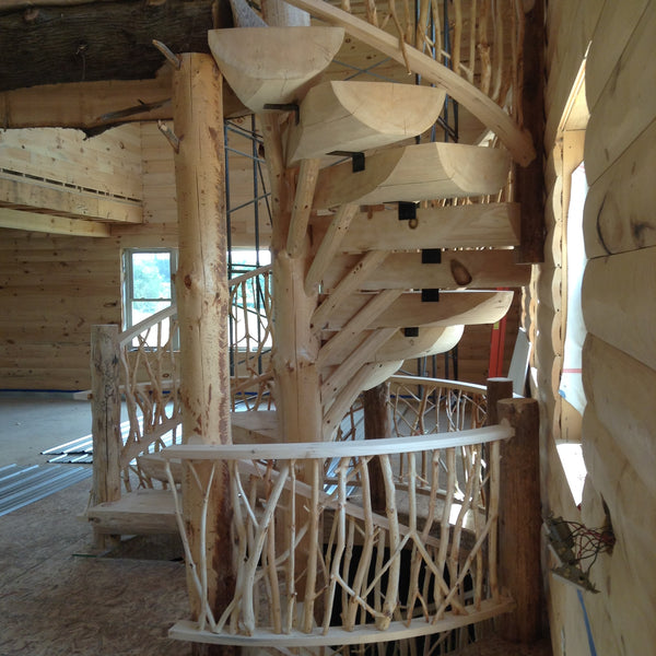 White Cedar or Red Pine Twig Railing