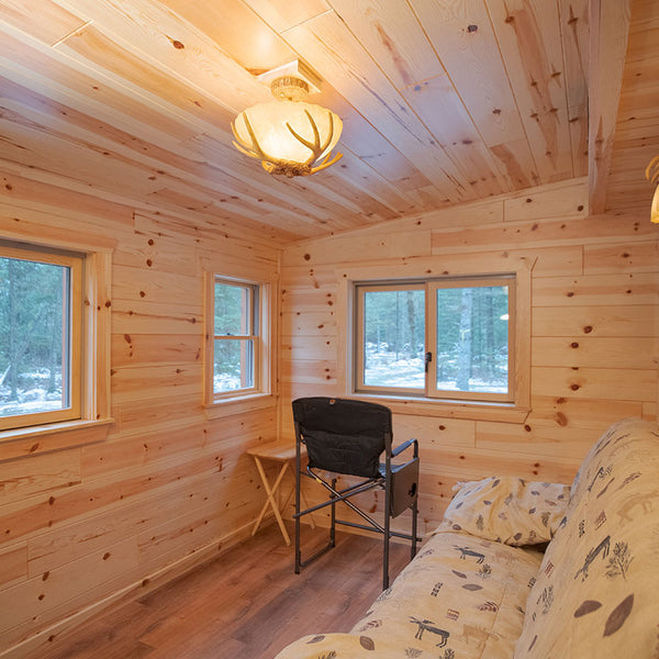 Knotty White Pine Tongue and Groove Paneling Unfinished Available at Homestead Timbers