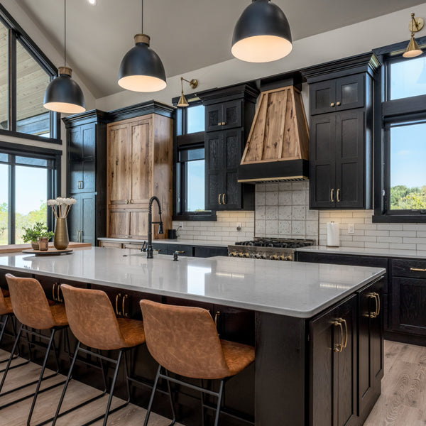 Showplace Kitchen Cabinets in Black finish
