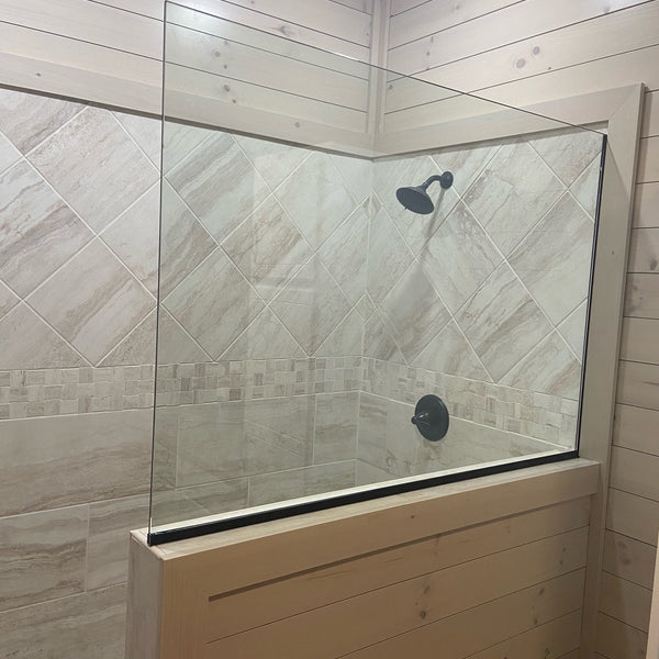 Farmhouse glaze offers a soothing paneling option pairs really well with almost anything.