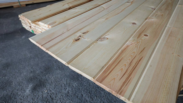 Rustic Grade Tongue & Groove is a great product for the price, offers beautiful color. Rustic Grade Tongue and Groove Pine - Unfinished