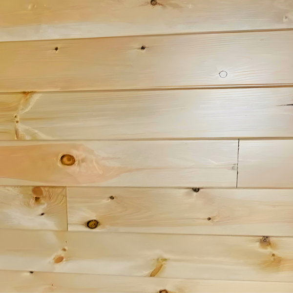 Rustic Grade Tongue and Groove Pine - Unfinished close up photo