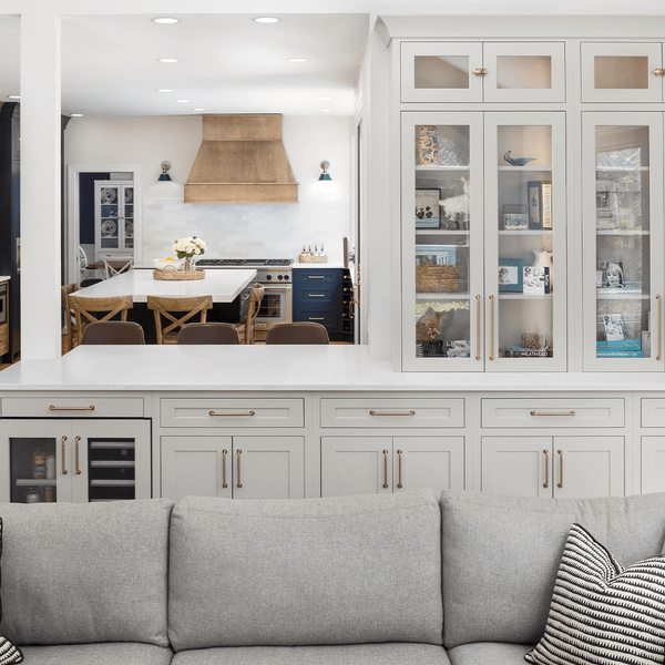 Showplace Cabinetry Pendleton Inset with Oyster paint