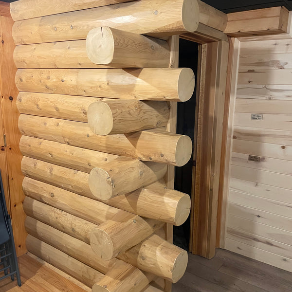 Butt & Pass corners allow you to achieve the full log look without the sometimes hefty price tag of a full log home. 