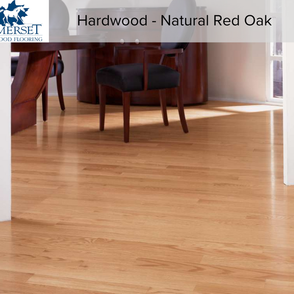 Somerset hardwood flooring natural red oak sample photo. 