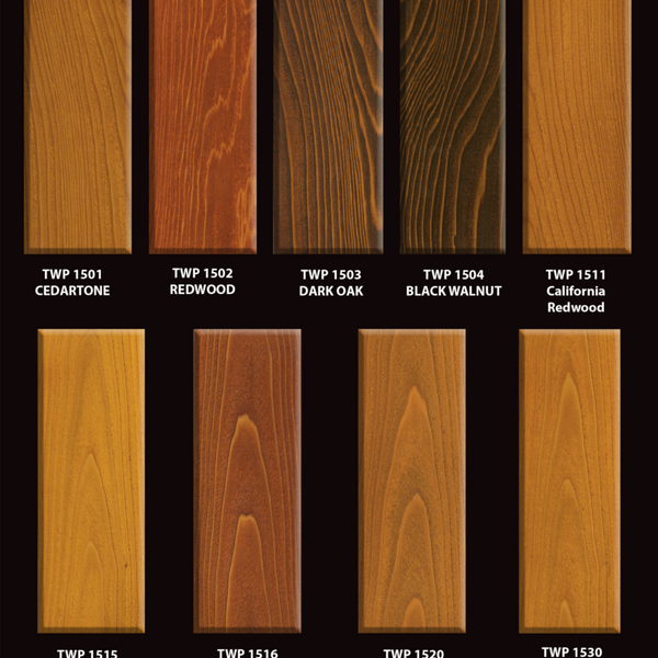 Example of TWP in all different shades. 