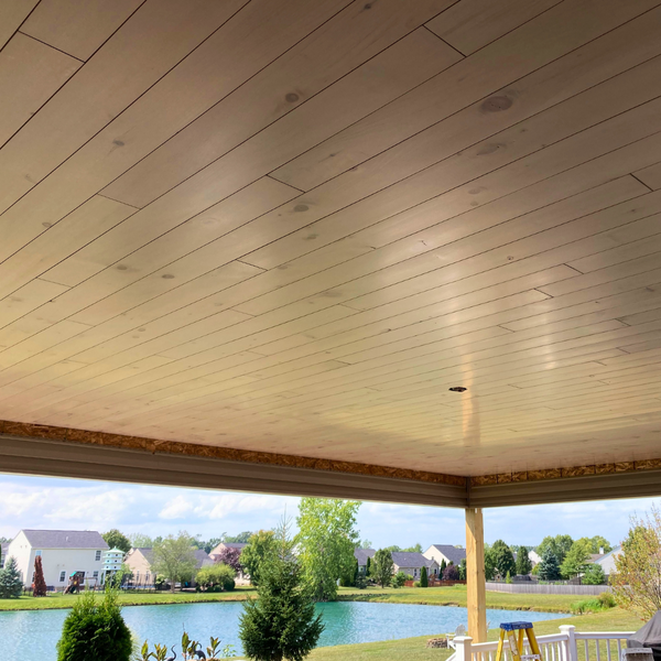 White Pine Nickel Gap Paneling Pre-finished- Farmhouse Glaze