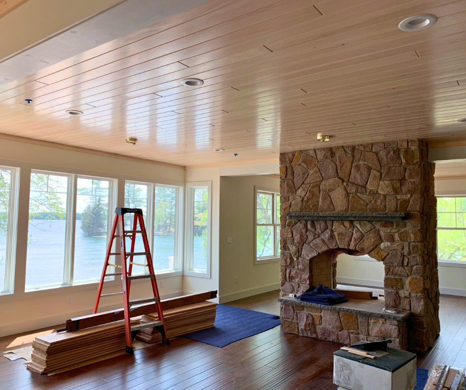 White Pine Nickel Gap Pre-finished - Stonewash - Homestead Timbers