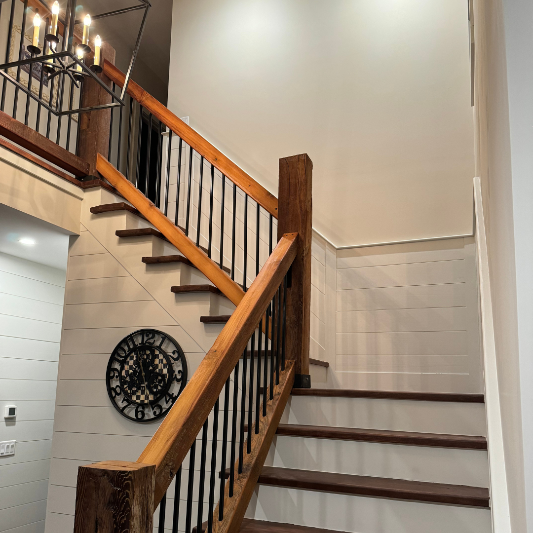 Modern Wood Staircase Railing