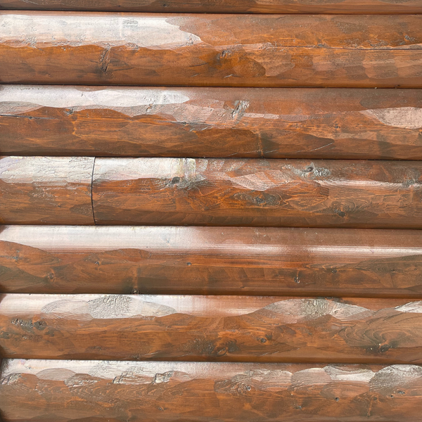 White Cedar 3" x 8" Hewn Log Siding - Homestead Timbers