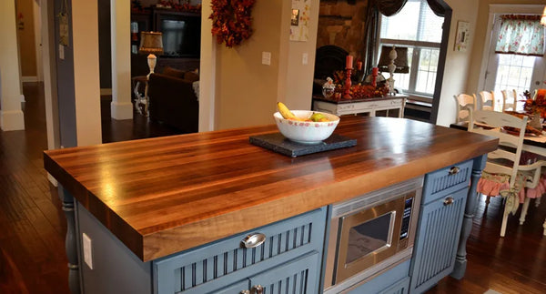 Rich Walnut Countertop - Homestead Timbers