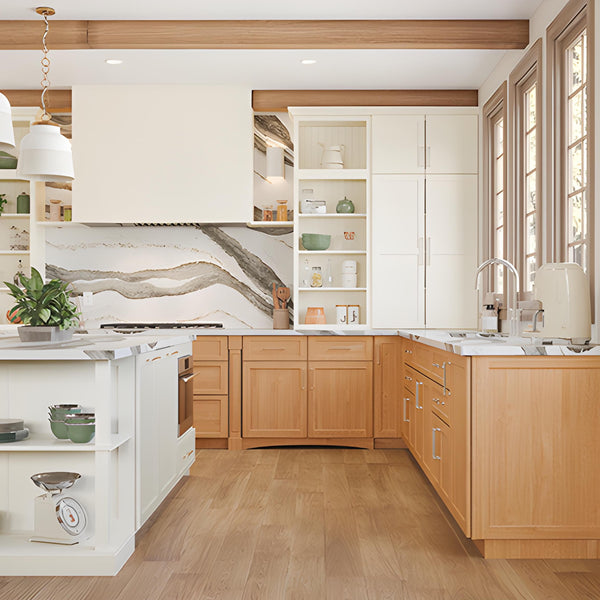 White Oak Quarter Sawn Cabinets - Homestead Timbers