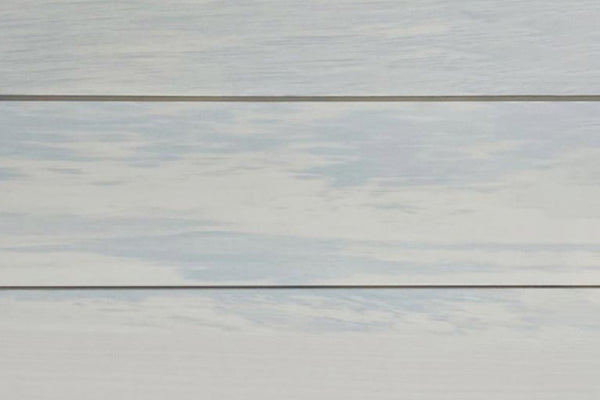 A sample piece of White Pine Nickel Gap Paneling Pre-finished.
