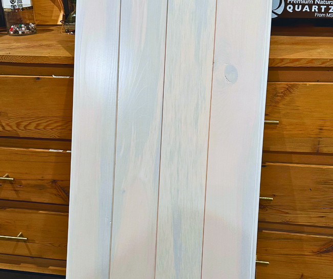 White Pine Nickel Gap Paneling Prefinished Bluestain Whitewash