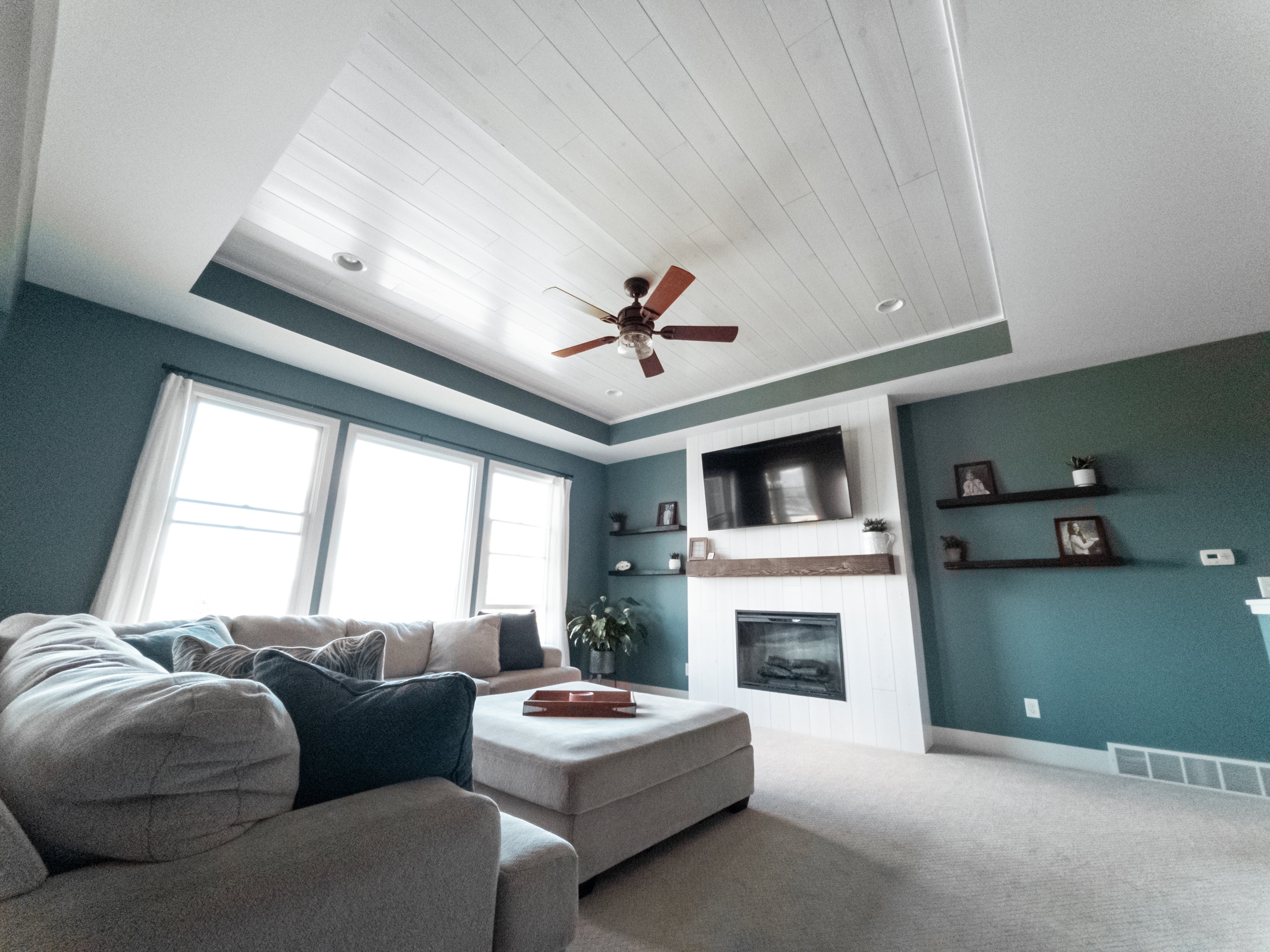 White Pine Nickel Gap Pre-finished - Whitewash - Homestead Timbers