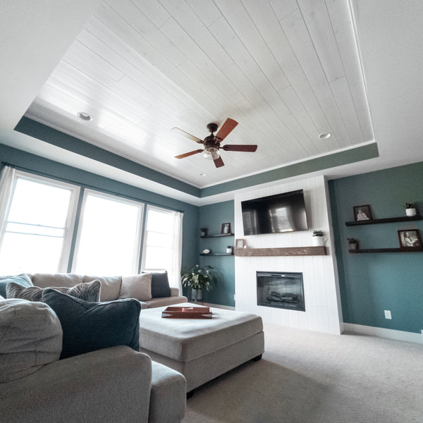 White Pine T&G Paneling Pre-finished - Whitewash - Homestead Timbers