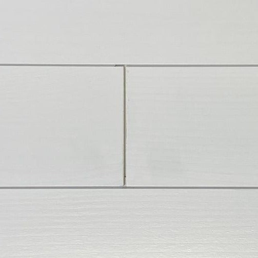 Sample piece of White Pine Tongue & Groove Pre-finished - Arctic White.