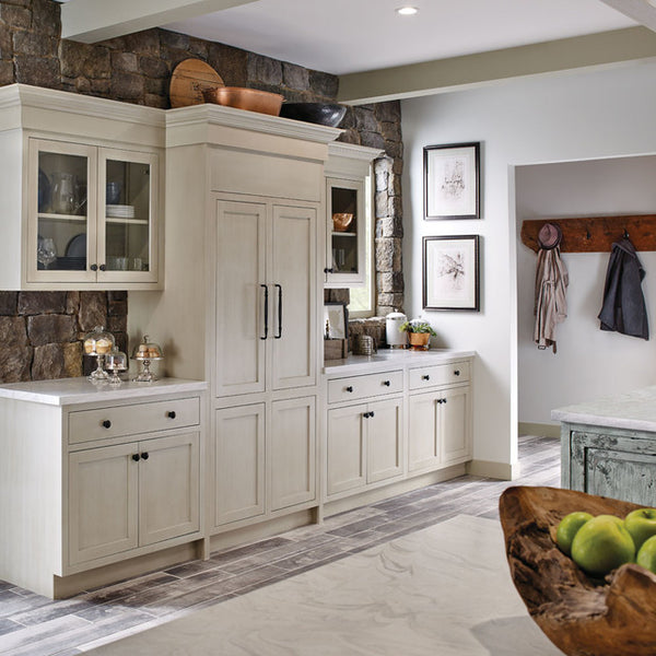 Fieldstone Cabinetry Inset Kitchen in Maple and Alder - Homestead Timbers