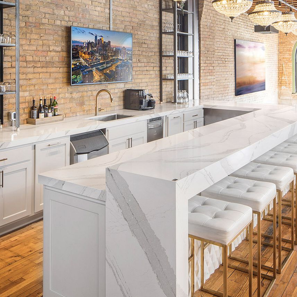 Bar Quartz Countertop - Homestead Timbers