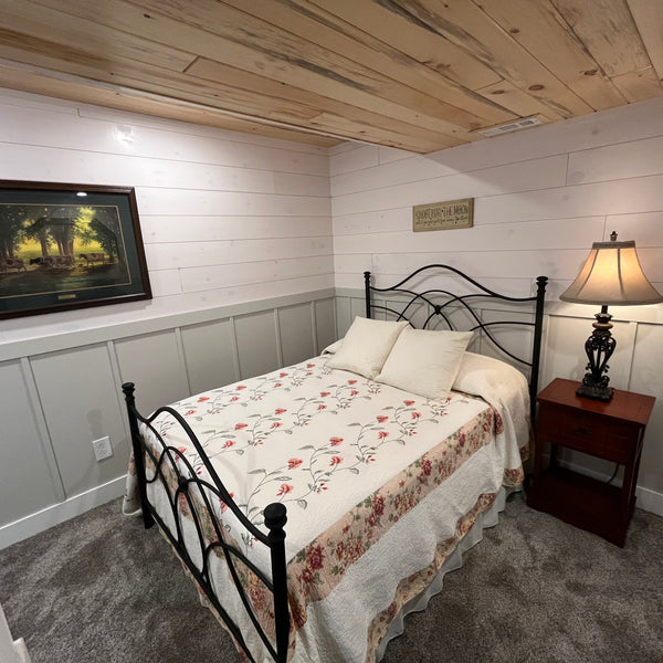 White Pine T&G Paneling Pre-finished - Whitewash - Homestead Timbers