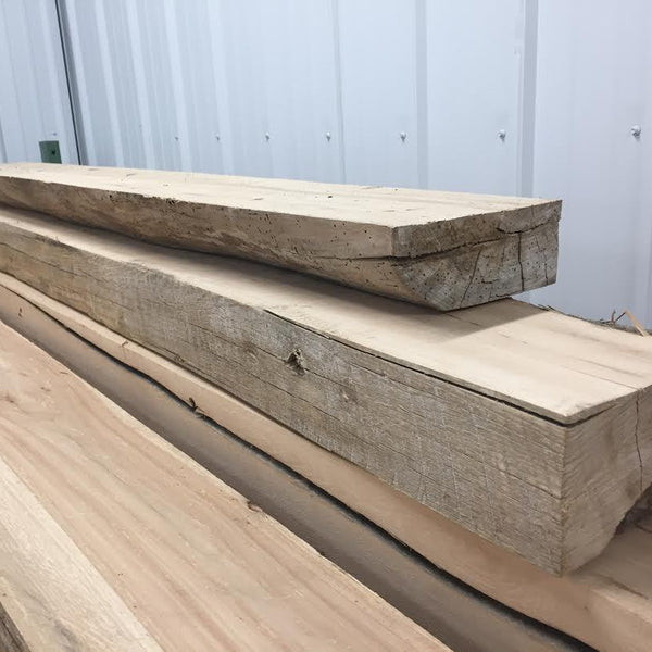 Reclaimed Barn Beam Shelves