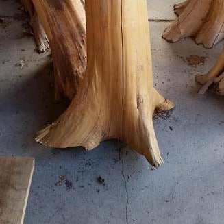 Character post with a flare bottom