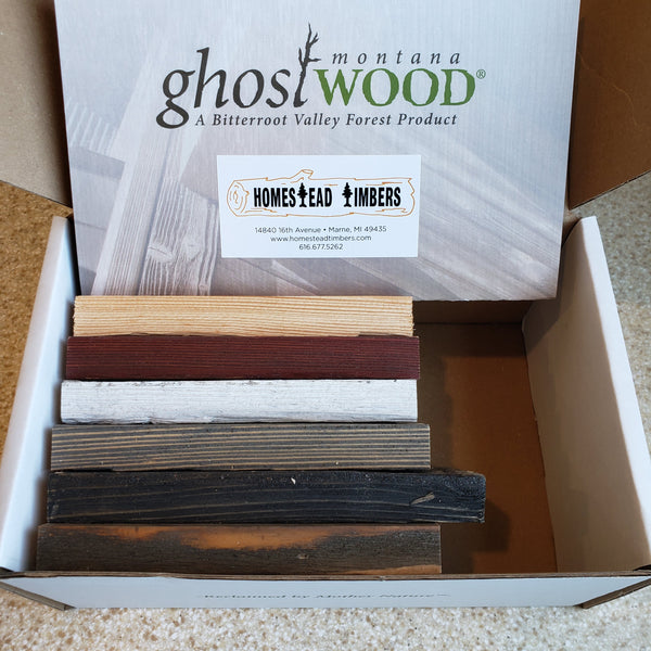 Timber Cladding Sample Boxes Ghostwood Sample Box - Homestead Timbers
