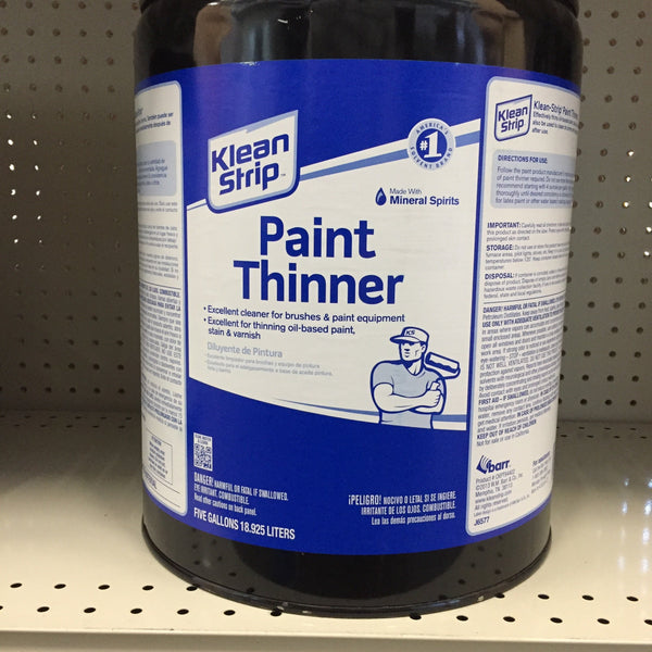 Klean strip paint thinner. It cleans and thins and is an oil-based paint.
