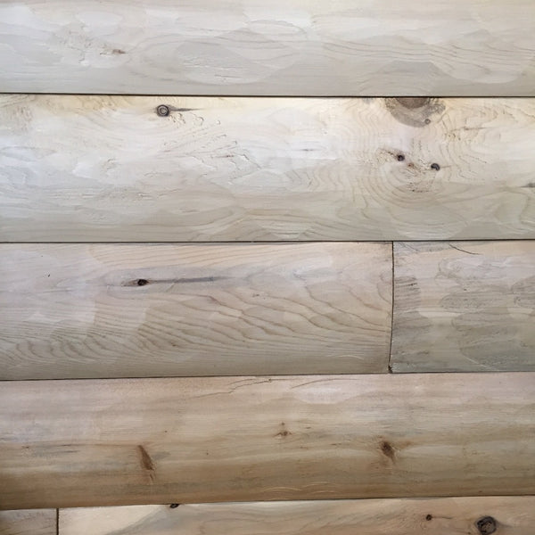 White Cedar Economy 2" x 8" Hewn Log Siding - Homestead Timbers