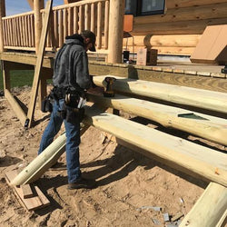Treated Half Log Staircase