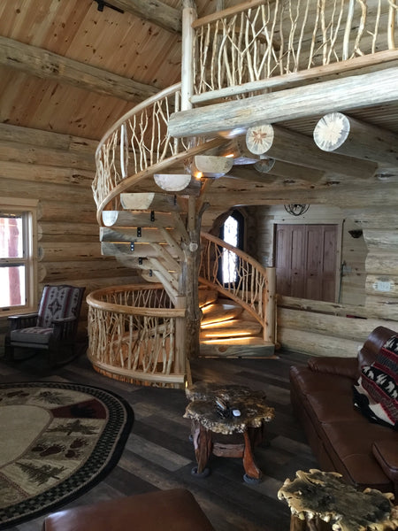 Cabin With Staircase Inside Of A Circle A Frame House Plans We Adore