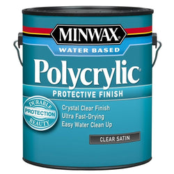 Minwax water based polycrylic clear finish