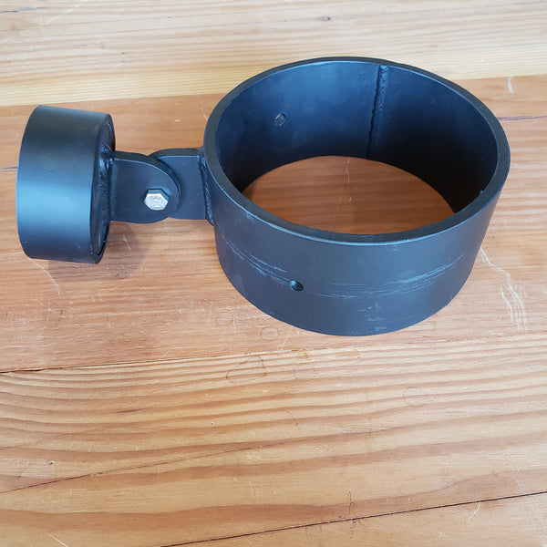 6" Post Sleeve With Tab and 3" Rail End