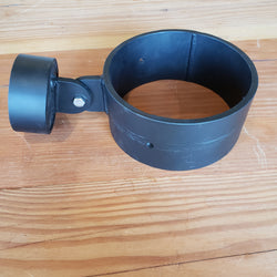 6" Post Sleeve With Tab and 3" Rail End