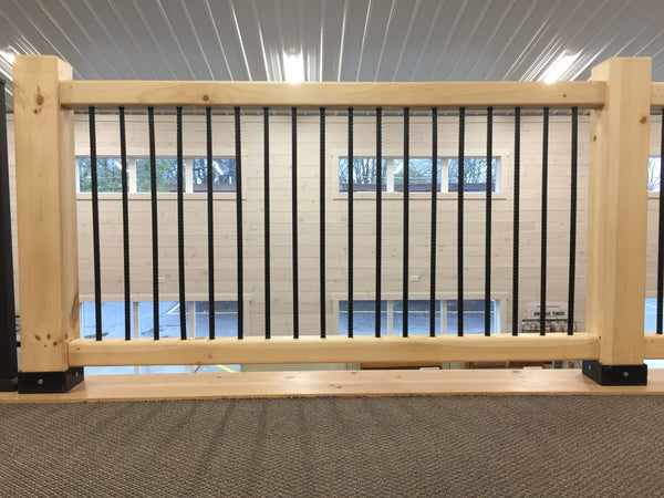 White Pine Timber Frame Railing With
