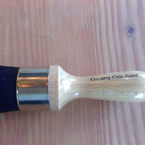 Large Circle Black Bristle Brush