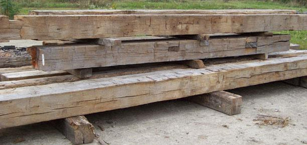 Reclaimed Barn Beam Mantels and Posts - Homestead Timbers