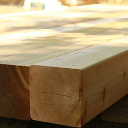 Rough Sawn Western Red Cedar Beams / Mantel